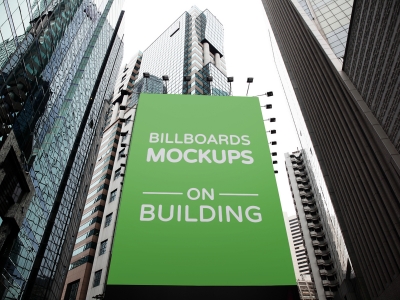 户外广告样机楼体广告楼宇广告灯箱巨幅广告