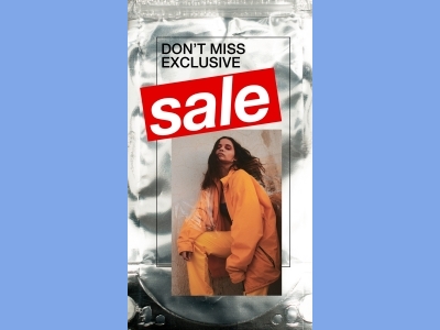 潮流酷炫创意拼贴淘宝男装图文排版psd模板宣传广告设计ps素材