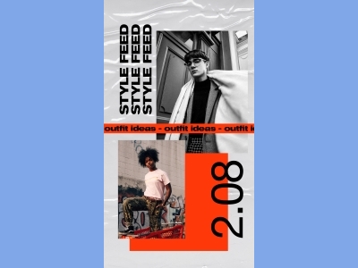 潮流酷炫创意拼贴淘宝男装图文排版psd模板宣传广告设计ps素材