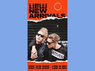 潮流酷炫创意拼贴淘宝男装图文排版psd模板宣传广告设计ps素材