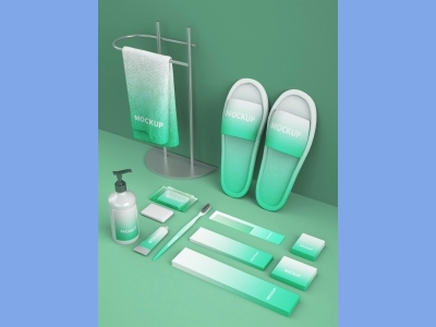 中国风新年文创样机套装包装贴图组合毕设作品产品效果图展示PSD设计素材