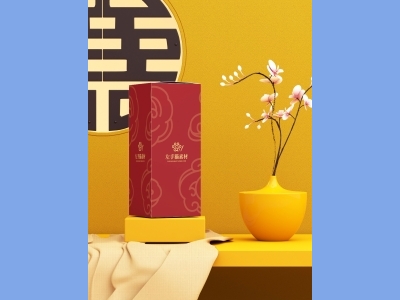 中国风新年文创样机套装包装贴图组合毕设作品产品效果图展示PSD设计素材包装盒
