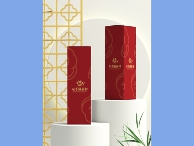 中国风新年文创样机套装包装贴图组合毕设作品产品效果图展示PSD设计素材包装盒礼盒