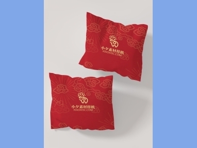 中国风新年文创样机套装包装贴图组合毕设作品产品效果图展示PSD设计素材抱枕