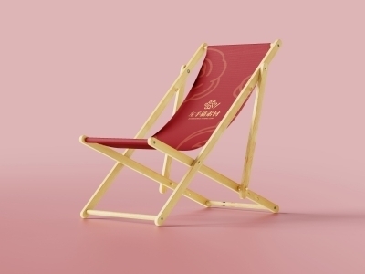 中国风新年文创样机套装包装贴图组合毕设作品产品效果图展示PSD设计素材躺椅