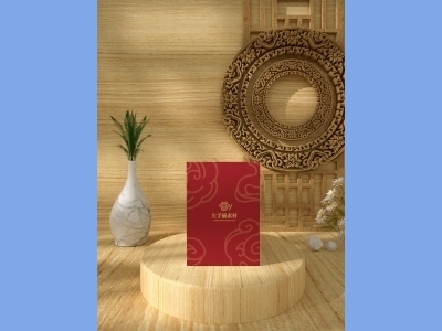 中国风新年文创样机套装包装贴图组合毕设作品产品效果图展示PSD设计素材