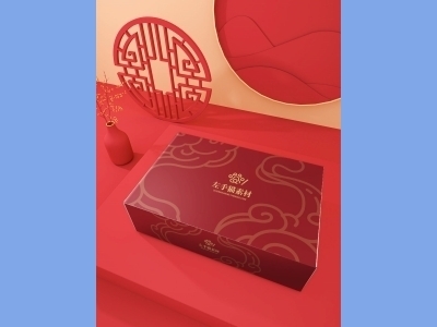 中国风新年文创样机套装包装贴图组合毕设作品产品效果图展示PSD设计素材礼盒