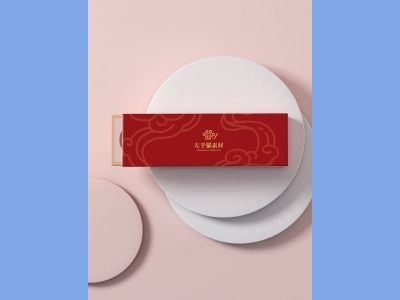 中国风新年文创样机套装包装贴图组合毕设作品产品效果图展示PSD设计素材礼盒