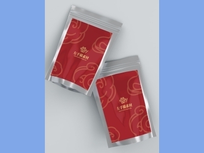 中国风新年文创样机套装包装贴图组合毕设作品产品效果图展示PSD设计素材自封袋