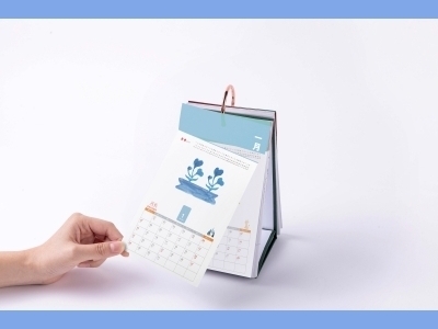 文创样机套装包装贴图组合毕设作品产品效果图展示PSD台历挂历日历