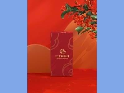 中国风新年文创样机套装包装贴图组合毕设作品产品效果图展示PSD礼盒