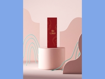 中国风新年文创样机套装包装贴图组合毕设作品产品效果图展示PSD礼盒盒子