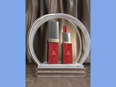 中国风新年文创样机套装包装贴图组合毕设作品产品效果图展示PSD口红