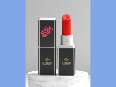 中国风新年文创样机套装包装贴图组合毕设作品产品效果图展示PSD口红