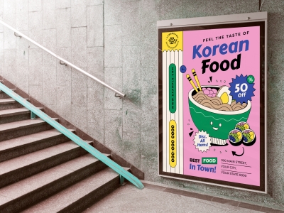 餐饮店vi工牌围裙外卖品牌食品盒餐具招牌样机PSD贴图素材模板户外广告