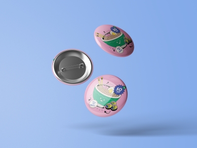 餐饮店vi工牌围裙外卖品牌食品盒餐具招牌样机PSD贴图素材模板胸针