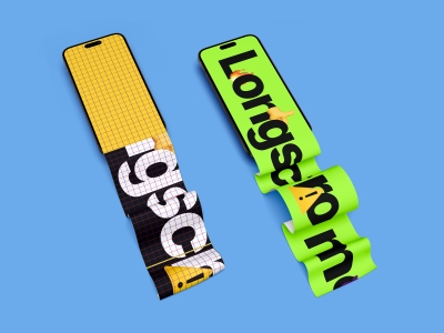 苹果手机14 Pro屏幕UI长图推文界面展示样机智能贴图PSD设计素材