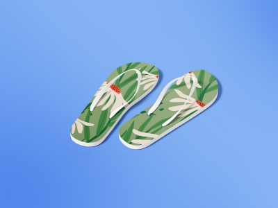 高端整套毕设文创品牌周边VI提案效果展示贴图样机PSD设计素材拖鞋