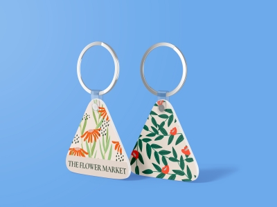 高端毕设文创品牌周边VI提案效果展示贴图样机PSD设计素材钥匙扣