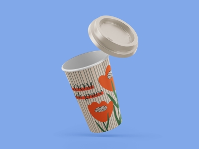 高端整套毕设文创品牌周边VI提案效果展示贴图样机PSD设计素材水杯纸杯