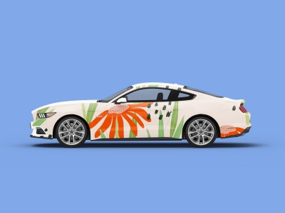 高端整套毕设文创品牌周边VI提案效果展示贴图样机PSD设计素材汽车轿车