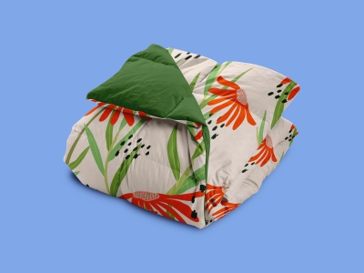 高端整套毕设文创品牌周边VI提案效果展示贴图样机PSD设计素材被子棉被