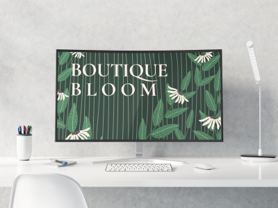 高端整套毕设文创品牌周边VI提案效果展示贴图样机PSD电脑桌面