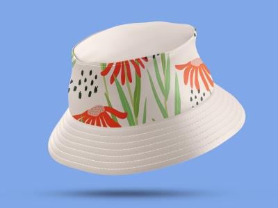 高端整套毕设文创品牌周边VI提案效果展示贴图样机PSD帽子