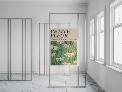 高端整套毕设文创品牌周边VI提案效果展示贴图样机PSD广告架