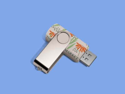 高端毕设文创品牌周边VI提案效果展示贴图样机PSD优盘