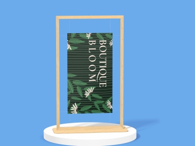 高端整套毕设文创品牌周边VI提案效果展示贴图样机PSD广告架