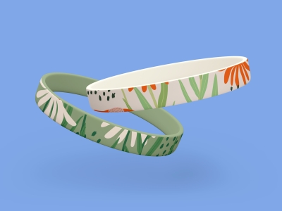 高端毕设文创品牌周边VI提案效果展示贴图样机PSD手环