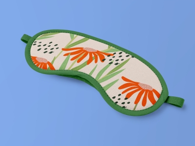 高端毕设文创品牌周边VI提案效果展示贴图样机PSD眼罩