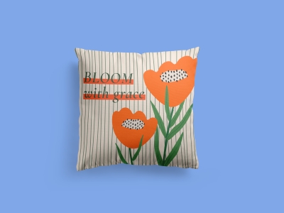 高端毕设文创品牌周边VI提案效果展示贴图样机PSD抱枕