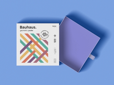 正方形抽屉礼盒抽拉纸盒产品包装盒设计展示PSD样机贴图素材模板