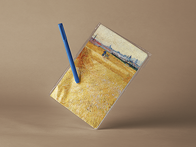 美术馆艺术作品展览馆门票画展毕业展文创设计样机记事本