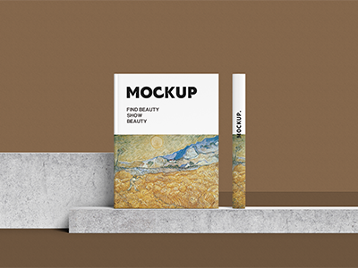 美术馆艺术作品展览馆门票画展毕业展文创设计样机书籍书封