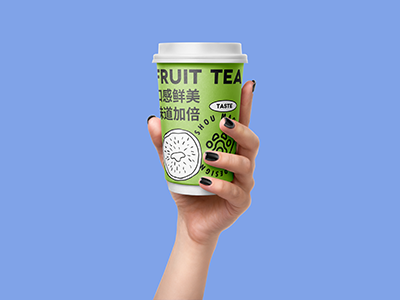 奶茶咖啡饮料甜品校园文创设计品牌vi样机提案PS水杯手持咖啡杯