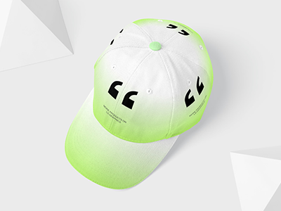 奶茶咖啡饮料甜品校园文创设计品牌vi样机提案PSD帽子