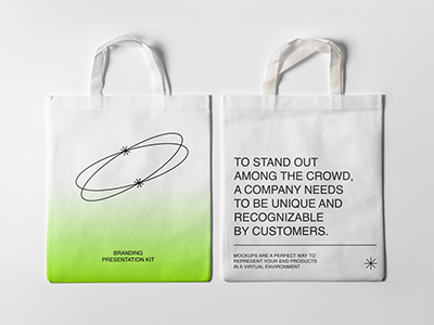 奶茶咖啡饮料甜品校园文创设计品牌vi样机提案PSD帆布袋