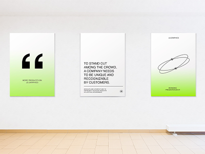 室内海报室内展览样机