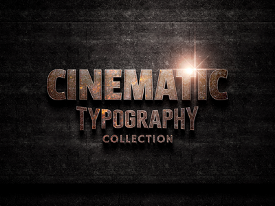 海报字体3D立体字体效果