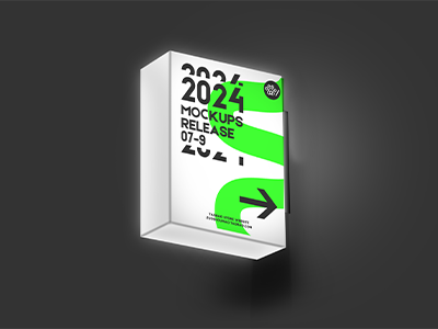 室内导视系统户外指示牌VI样机指引牌引路牌PSD灯箱