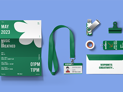 文创产品样机文具品牌VI折页宣传单铅笔笔记本信封展示PSD信纸工作证优盘