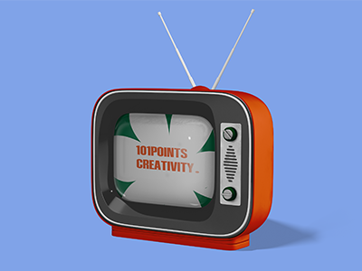 文创产品样机复古电视机