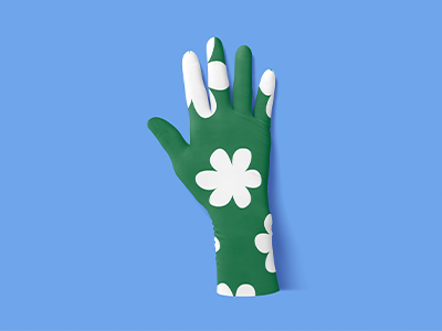 文创产品样机橡胶手套