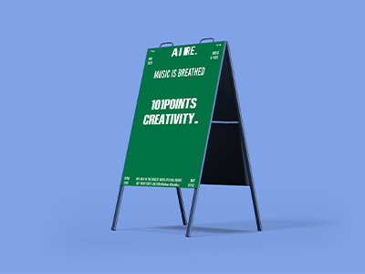 文创产品样机人形立牌展架