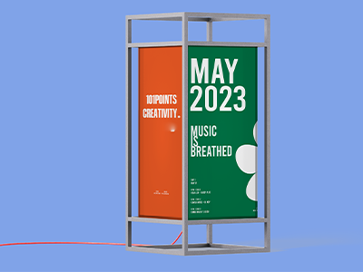 文创产品样机海报架灯箱展架