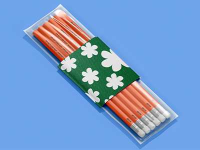 文创VI样机PSD铅笔