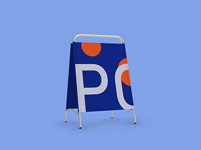 文创品牌餐饮西餐火锅店烤肉VI设计展示效果图PSD展示架广告架人形立牌